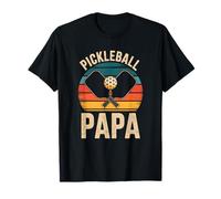 Retro Pickleball Grandpa Papa Vintage Sports Lover Grandpa Maglietta