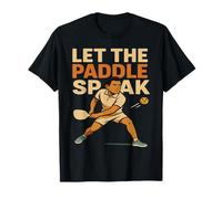 Retro Pickleball Player Lascia che la pagaia parlare Maglietta