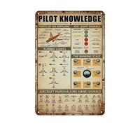 Retro Pilot Conoscenza Segni In Metallo Decorazione Dell'aereo Vintage Per La Casa Aviazione Arte Della Parete Decorazioni Aereo D'aria Per I Ragazzi Segni Della Camera Regali Per Gli Amanti