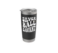 Retro Pinball Player Silver Ball Savant Bicchiere termico in acciaio inox doppia parete