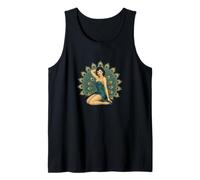 Retro Pinup Pavone Ragazza Design Carino Sexy Cheesecake Style Canotta