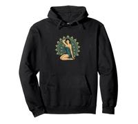 Retro Pinup Pavone Ragazza Design Carino Sexy Cheesecake Style Felpa con Cappuccio