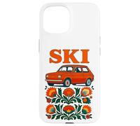 Retro polacco auto Folk Art SKI Slavic Roots Pride Custodia per iPhone 15