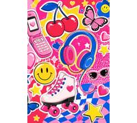Retro Pop Doodle Notebook: Cute 90s Style Journal for School and Gifts
