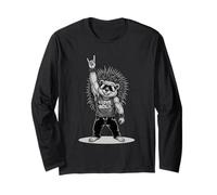 retrò porcospino Adoro Musica Rock Uomini Divertenti Bambini Maglia a Manica