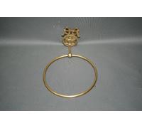 Retrò Portasciugamani Massiccio Ottone 17cm Lusso Accessori da Bagno Golden