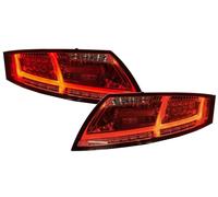 Retro Posteriore Luci Coppia LED Trasparente Rosso Sequenziale per Audi TT Coppa