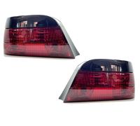 Retro Posteriore Luci Coppia Set Brillante Rosso Fumè Per BMW 7 Series E38 94-98