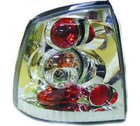 Retro Posteriore Luci Coppia Set Trasparente Cromo Opel Astra G 97-04 Hatchback