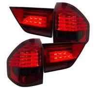 Retro Posteriore Luci Lampada Indicatore Set LED Rosso-Nero Per BMW X3 03-06
