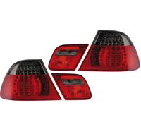 Retro Posteriore Luci Per BMW E46 Cabrio Convertible Rosso Nero LED Coppia