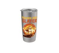 Retro Prairie Dog Sunset- Sarcasmo vintage per cacciatori di cani della prateria Bicchiere termico in acciaio inox doppia parete