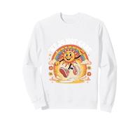 Retro Pre-menopausa Vintage WDNC Sun Retro Rainbow Menopausa Felpa