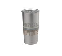 Retro Pretoria Sud Africa Bicchiere termico in acciaio inox doppia parete