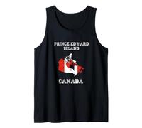 Retro Prince Edward Island Canada Distressed Canada Bandiera Canotta