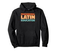 Retro Professore - Lingue Versioni Vintage Insegnante Latino Felpa con Cappuccio