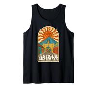 Retro Psychedelic Antigua Guatemala Travel Poster Canotta