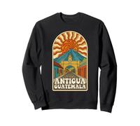 Retro Psychedelic Antigua Guatemala Travel Poster Felpa