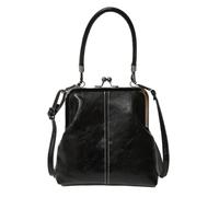Retro Purse - Vintage PU Leather Handbag | Mini Kiss Lock Bag