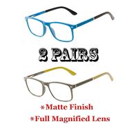 Rétro Quadrato Completo Lente Occhiali da Lettura Molla Templi + 1.00 4.00 Uomo