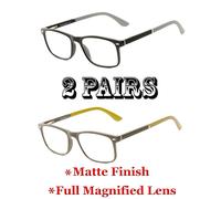 Rétro Quadrato Completo Lente Occhiali da Lettura Molla Templi + 1.00 4.00 Uomo