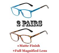 Rétro Quadrato Completo Lente Occhiali da Lettura Molla Templi + 1.00 4.00 Uomo