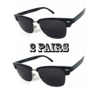 Rétro Quadrato Cornuto Cerchio Uomo Donna Sole da Lettura Occhiali UV400 RE51