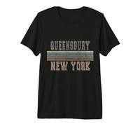 retrò Queensbury New York Maglietta Premium
