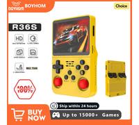 Retro R36S 256G Console di gioco portatile Sistema Linux Schermo IPS da 3,5 pollici Lettore video tascabile portatile 2 Joystick 128G 64G Regalo per bambini