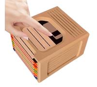 Retro Rack, Coaster Holder, with Multi Layer Storage Frame, Strong Resin Organizer Unit, Aesthetic Home Style Piece, Bar Dorm Accessories for Protection