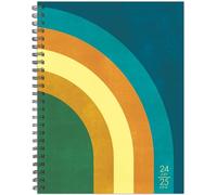 Retro Rainbow Academic July 2024 - June 2026 6.5 X 8.5 Softcover Planner