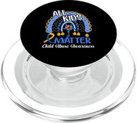 Retro Rainbow All-Kids Matter Girandola Consapevolezza degli abusi sui minori PopSockets PopGrip per MagSafe