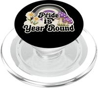 Retro Rainbow Pride is Year Round Daisies Asexual Colors PopSockets PopGrip per MagSafe