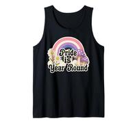 Retro Rainbow Pride is Year Round Daisies Genderfluid Colors Canotta
