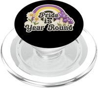 Retro Rainbow Pride is Year Round Daisies Nonbinary Colors PopSockets PopGrip per MagSafe