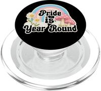 Retro Rainbow Pride is Year Round Daisies Transgender Pride PopSockets PopGrip per MagSafe