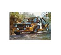 Retro Rally Car per FIAT 131 Abarth Racing Sports Car Poster Pittura Decorativa Tela Poster Da Parete E Art Picture Print Moderna Famiglia Camera Da Letto Decor Poster