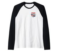 Retro Rally Legends Classico Rally Design Auto Tascabile Maglia con Maniche Raglan