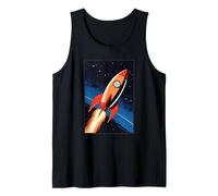 retrò, Razzo, Nave, in, Spazio Canotta