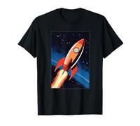 retrò, Razzo, Nave, in, Spazio Maglietta