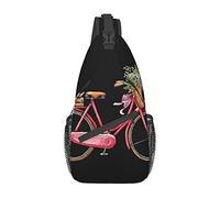 Retro Red Bicycle Orange Red Phoenix Uomo Donna Sling Zaino Multiuso Borsa da viaggio Zaino da viaggio Borsa a tracolla antifurto