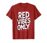 Retro Red Vibes Only Field Day Tournament Summer Camp Maglietta