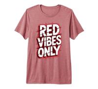 Retro Red Vibes Only Field Day Tournament Summer Camp Maglietta Premium