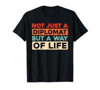 Retro Relazioni Estero Politica - Vintage Diplomatico Maglietta