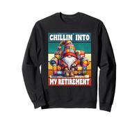 Retro Retirement Gnome Graphic Chillin Into My Retirement Felpa