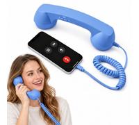Retro Ring for Cell Phone with Call Controls, Type-C or 3.5 Mm (Blue,For Type-c)