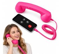 Retro Ring for Cell Phone with Call Controls, Type-C or 3.5 Mm (Magenta,For 3.5mm)