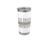 Retro Rio Bravo Messico Bicchiere termico in acciaio inox doppia parete