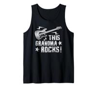Retro Rock And Roll Grandma Guitar This Grandma Rocks Canotta