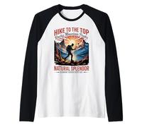 Retro Rocky Mountain - Avventura nei parchi nazionali del Colorado Maglia con Maniche Raglan
